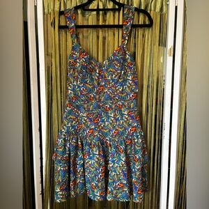 Multicolor Floral Mini Dress